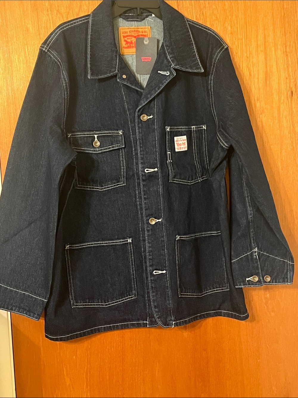 Levi’s Berkley Chore Coat Dark Wash Blue Men’s Size M Relaxed Fit MSRP: $150